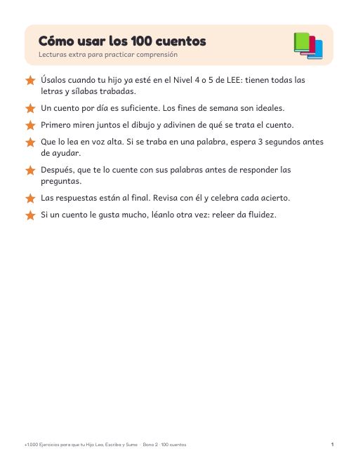 Cuento con preguntas de comprensión